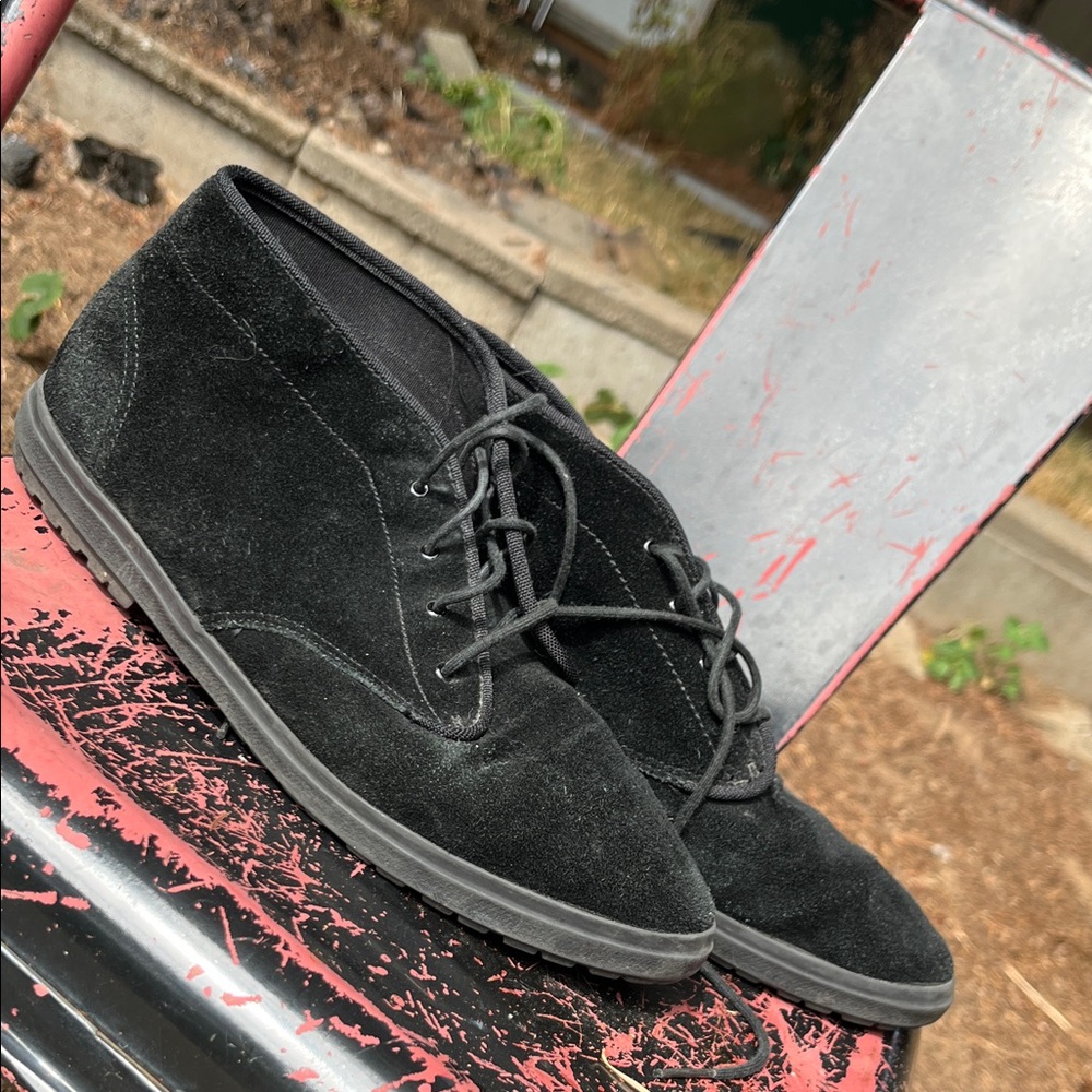 Black Suede Keds Women’s Chukka Boots